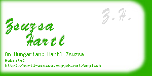 zsuzsa hartl business card